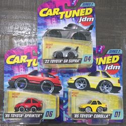 Toyota Car Tuned Lot Of 3 - Supra GR Sprinter Corolla AE86