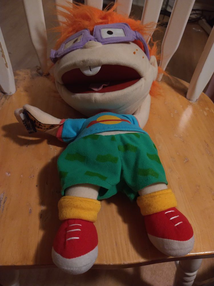 1990s Nickelodeon Chucky Rugrats Plush Applause Puppet with Tags