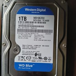WD Blue 1TB 7200RPM Hard Drive