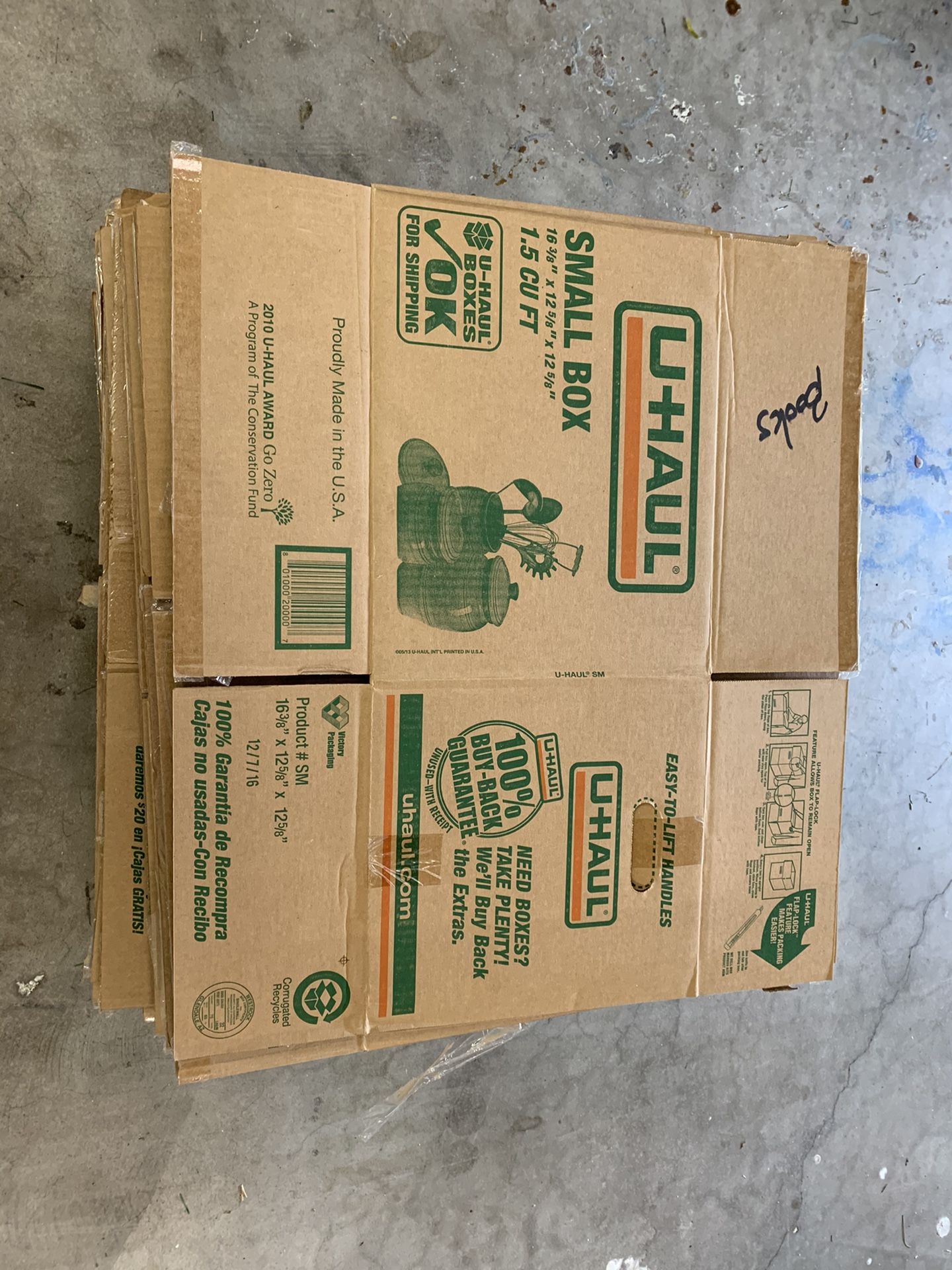 SALESet of Home Depot Uhaul moving boxes includes wardrobe box and