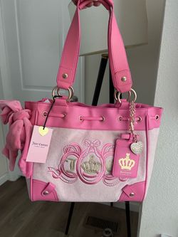 New Juicy Couture Lovers Club Tote Bag Pink Diamond Daydreamer Exclusive