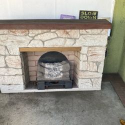 Outdoor decoration fireplace
