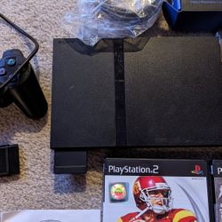 PS2 Slim In Great Shape With HDMI Adapter 