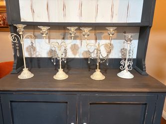 Candelabra Set with  Drops