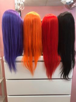 Color human hair wigs