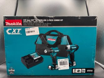 Makita CT232 12V Max CXT Drill Driver and Impact Driver Combo Kit (1.5 Ah) - New
