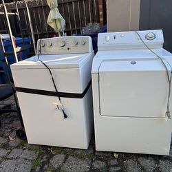 EXTRA LARGE KENMORE WASHER AND GAS DRYER MAYTAG
