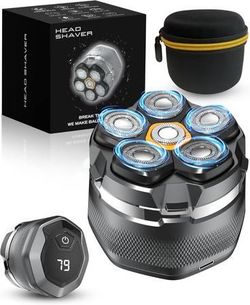 new Head Shavers for Bald Men - Newly Designed Magnetic 6D Electric Razor, IPX8 Waterproof Dry/Wet, 10000 RPM High Speed Motor for Fast Shaving, USB-C