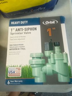 Orbit 1" Heavy Duty Anti-Siphon Sprinkler Valve