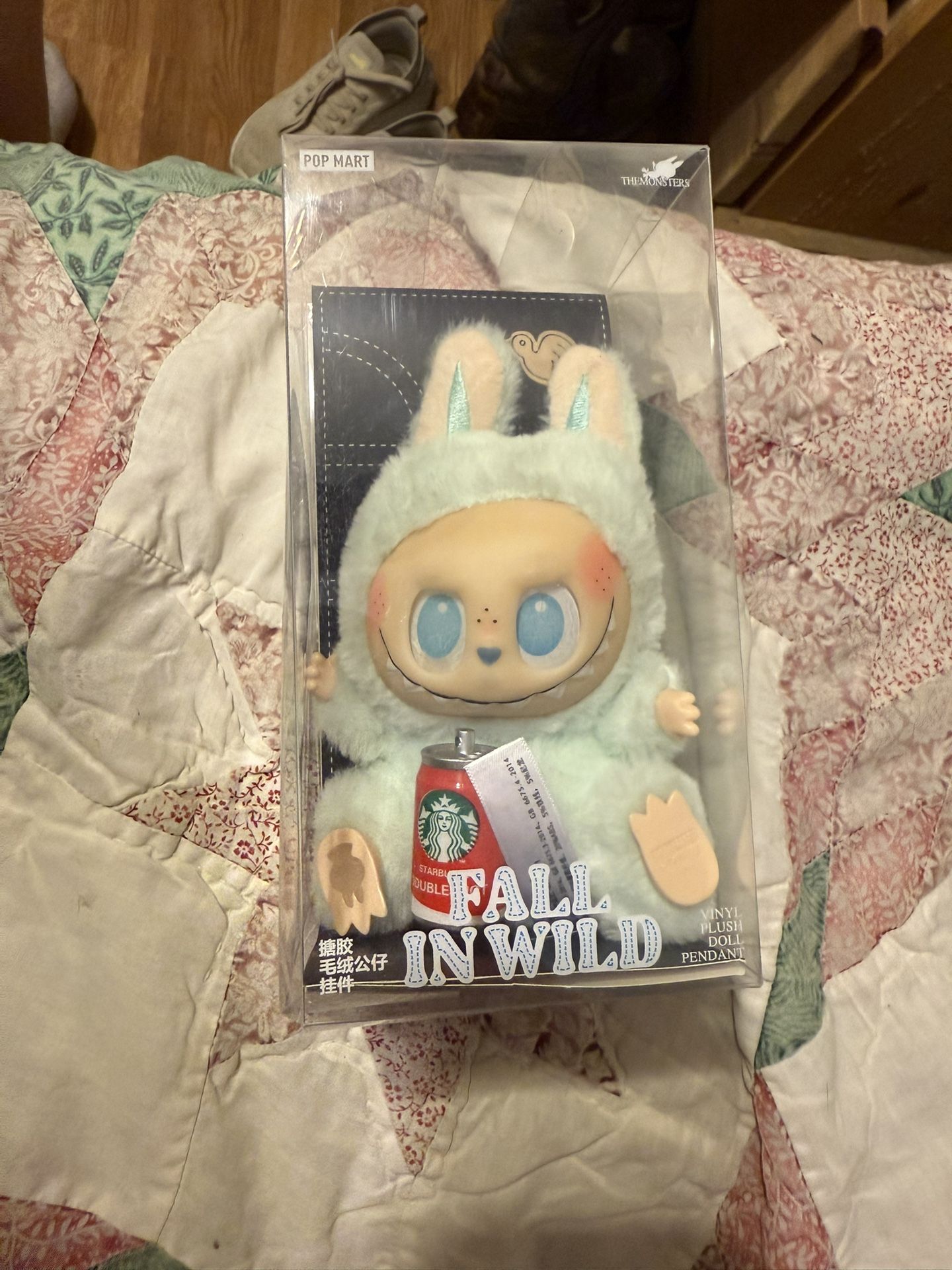 Mint Green Labubu Pop Mart The Monsters Vinyl Plush Doll Pendant