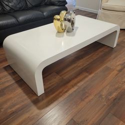 White Gloss Waterfall Coffee Table