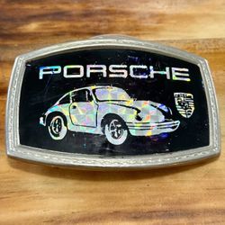  Porsche Belt Buckle Made Out Of Silver, It Has Almost 3 Ounces Of Silver- Very Cool Piece Of Precious Metal And Good Investment .