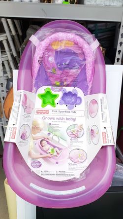 Pink sparkles tub. fisher price