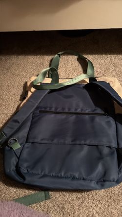Blue yellow and green men’s backpack