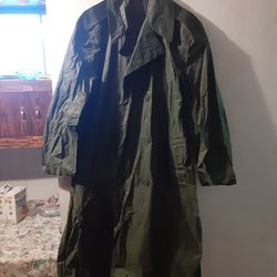 Military Raincoat. 