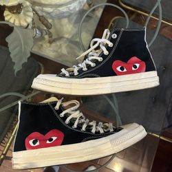 Converse Commes Des Garçons Play x Chuck 70 High CDG black
