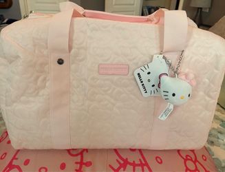 Hello Kitty Quilted Pink Duffle Bag