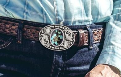New gorgeous turquoise cowgirl cowboy belt buckle SHIPPING AVAILABLE