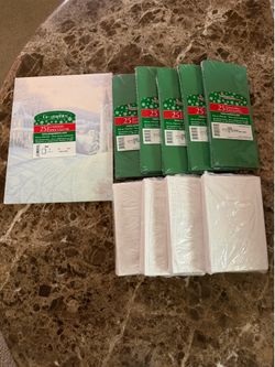 Christmas  letterhead paper & 9 packs  of envelopes