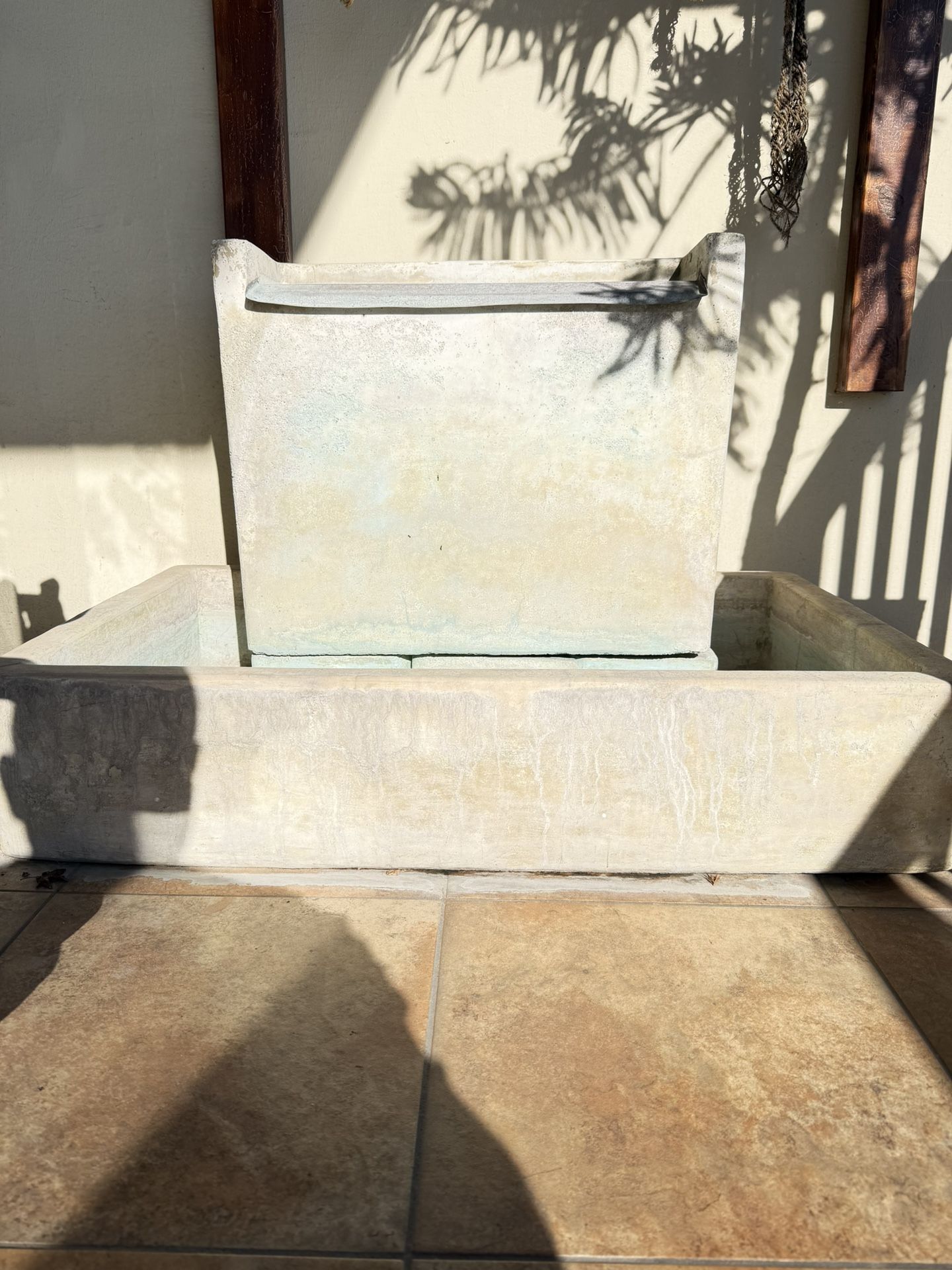 modern designer outdoor water fountain