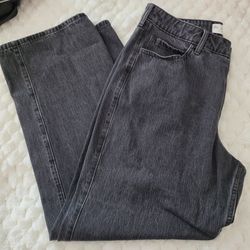 Hollister high rise baggy jeans long