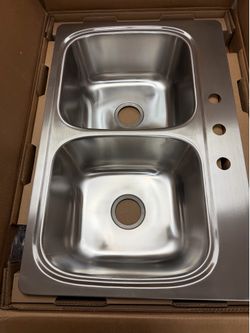 Kohler 33x22 drop in kitchen sink