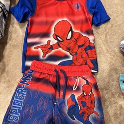 Spider-Man swimming set - toddler size 2T