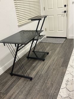 Glass working  table used