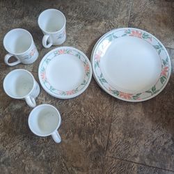 A set of dishes, saucers and cups that we didn't really use.