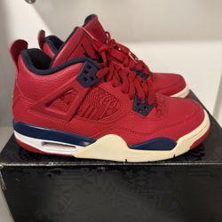 Jordan 4 Retro Red And Navy