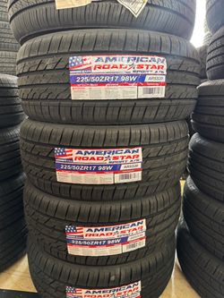 📲✅225/50/17 vendo set de llantas nuevas América
