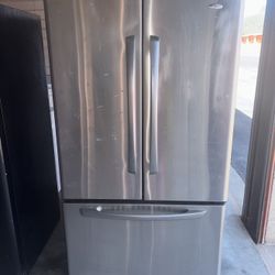 Amana Stainless Steel Refrigerator And Freezer