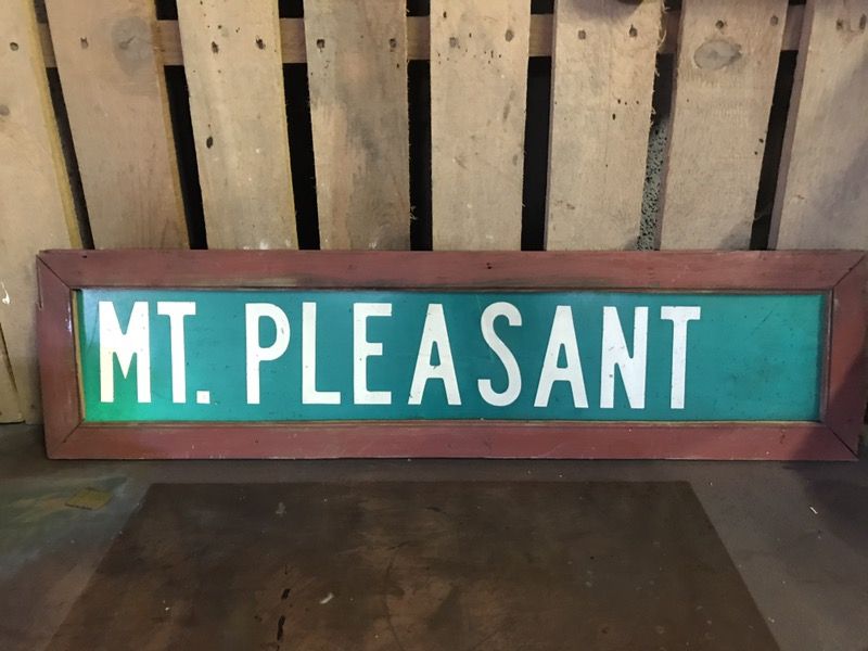 Mt. Pleasant Framed Sign