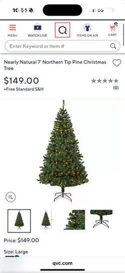 Christmas tree for sale asking $75 dollars