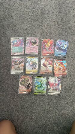 Pokemon cards ex’s and v’s