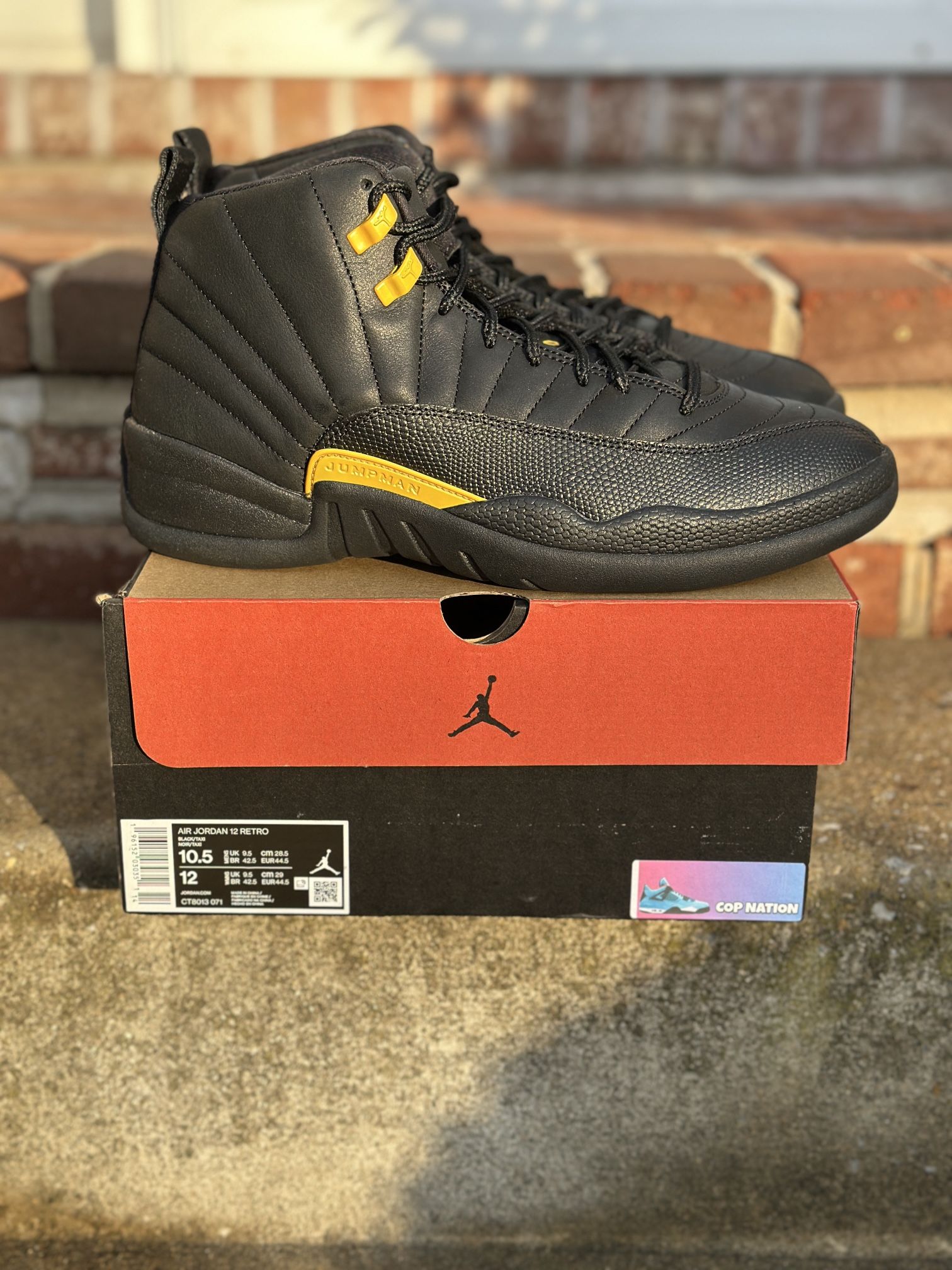 Nike Air Jordan 12 Retro Black Taxi (10.5M)