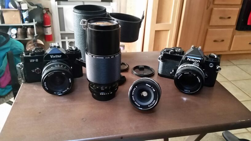 35mm cameras and lenses