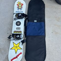 Snowboard With Carrying Bag