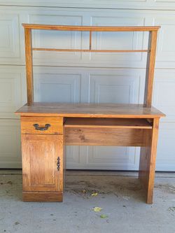 Desk with Shelves