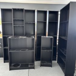 IKEA Billy bookshelves brown/black