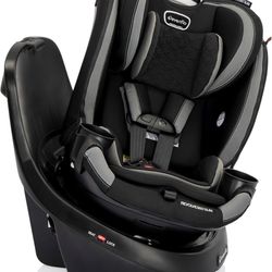 Evenflo Revolve360 Slim 2-in-1 Rotational Car Seat with Quick Clean Cover (Salem Black) 
