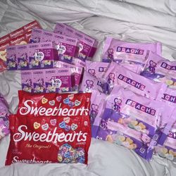 Lot of 25 - Various Sweetheart Conversation Candies BRACHS & The Original Sweethearts