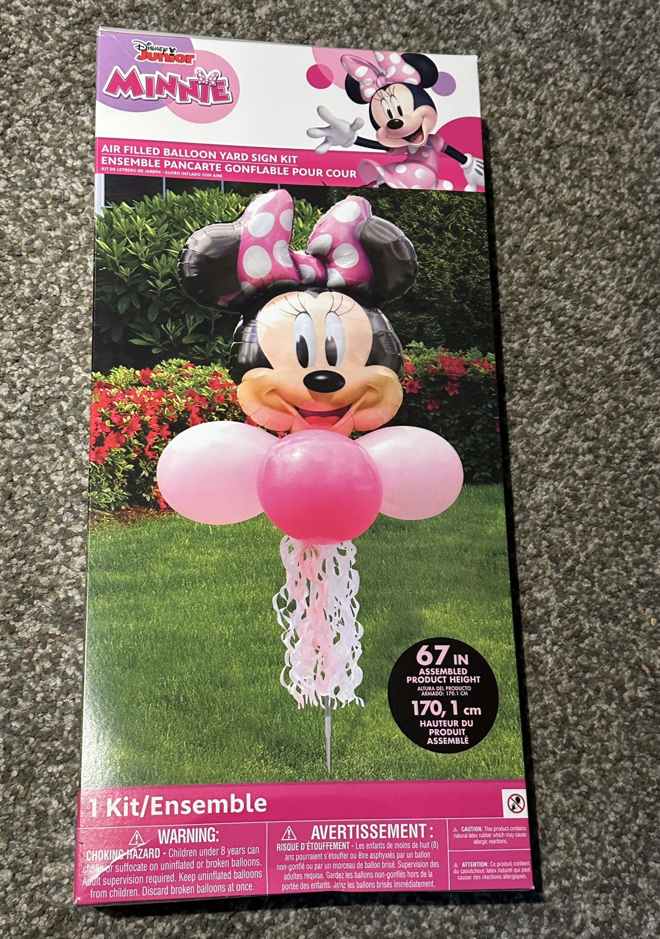 Disney Minnie Mouse Balloon Yard Sign Kit