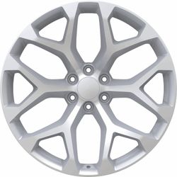 🔥 24x10 6x139.7 OFFSET +30 REPLICA 348 SILVER & MACHINED WHEELS 🔥