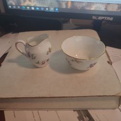 Tuscan  English Bone China Mini Cream Pitcher & Open Sugar Bowl