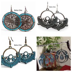 4 pairs Boho Chic Earrings