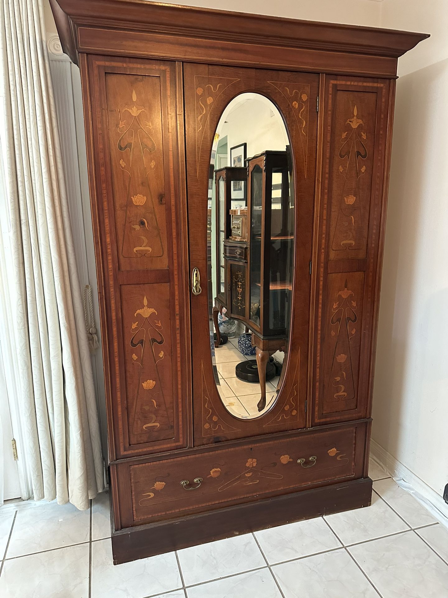 French Provincial Wardrobe Armoire Closet