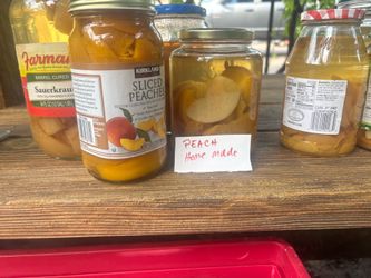 Peach compote