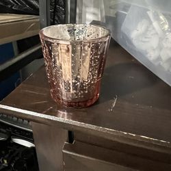 Mercury Glass Votive - Rose Gold Thumbnail