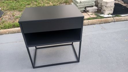 Ikea Vikhammer black nightstand 23 5/8 x 15 3/8